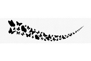 Elegant butterfly silhouettes, an Animal Illustration by Yayasya (Thumbnail 1 of 3)
