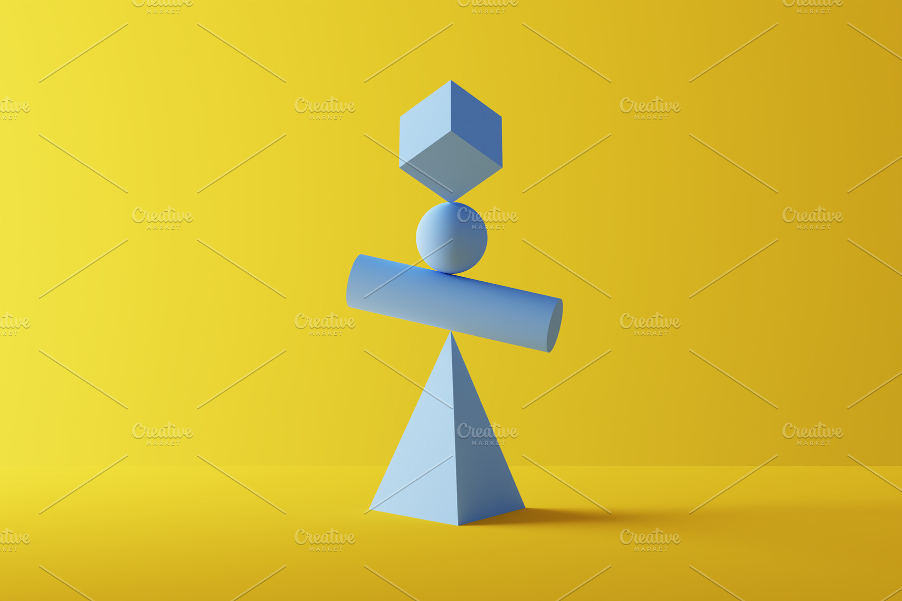Geometric geometric shapes - 3D, a Background Photo by bogdandimages
