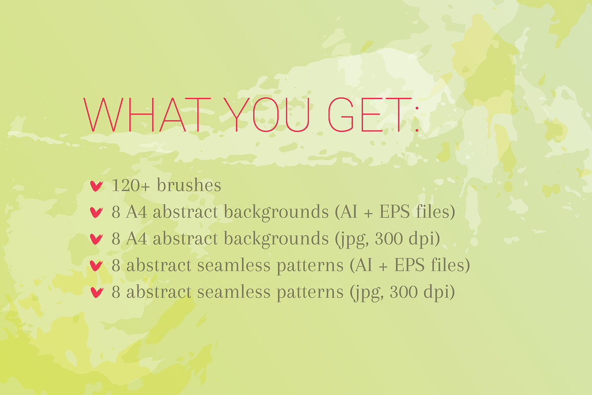 Watercolor Brushes for Illustrator preview 2