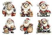 Whimsical Santa Claus Clipart, an Illustration by Daily.Designs (Thumbnail 3 of 5)