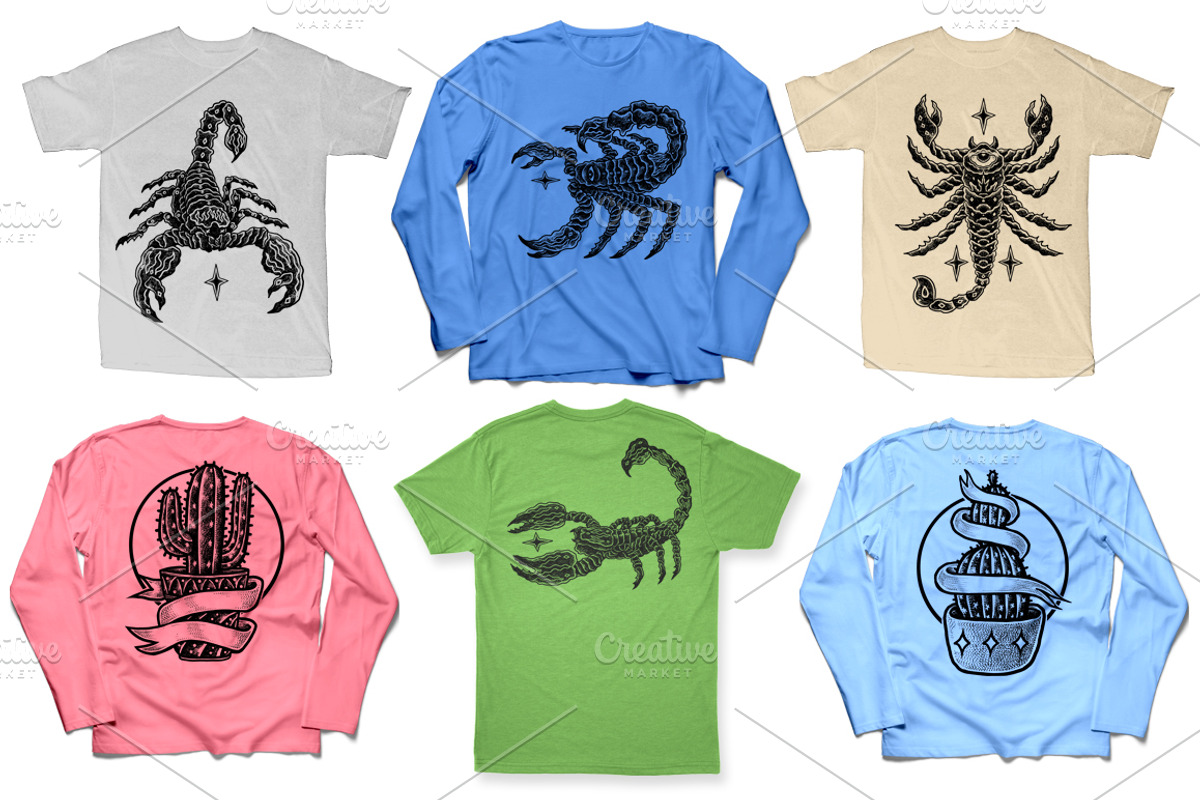 100 Tattoo-Style Tee Designs, an Object Illustration by Design by sebrodbrick (Photo 25 of 34)