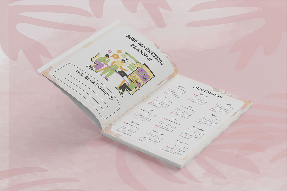 2026 Marketing Planner-KDP Interior, a Templates & Theme by Book2bees (Photo 2 of 4)