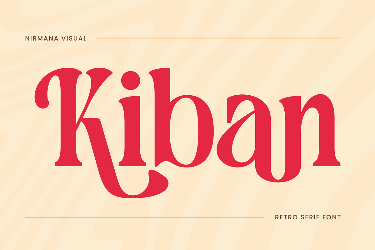 Kiban - Branding Logo Font, a Serif Font by Nirmana Visual (Photo 1 of 10)