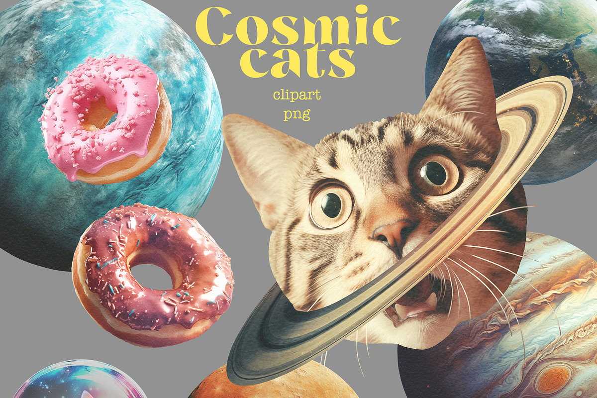 Cosmic Cats, an Object Graphic by TheCuteShop (Photo 3 of 5)