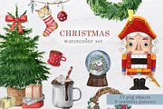 Christmas watercolor set, an Animal Illustration by Nastilustra (Thumbnail 1 of 11)