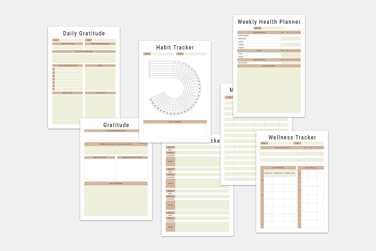 INDESIGN PLANNER BUNDLE PACK VOL.26, a Stationery Template by MNT-Creator (Photo 5 of 9)