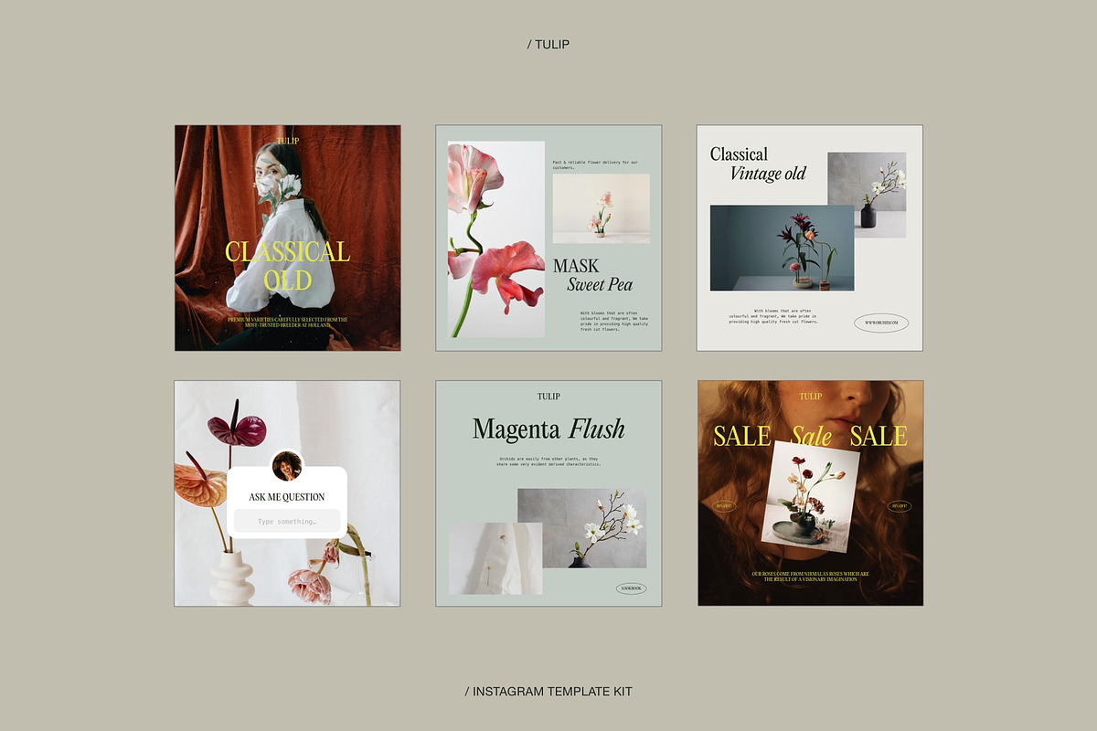 Tulip | Instagram Social Media Kit, a Social Media Template by Skolastika Phoebe (Photo 4 of 7)