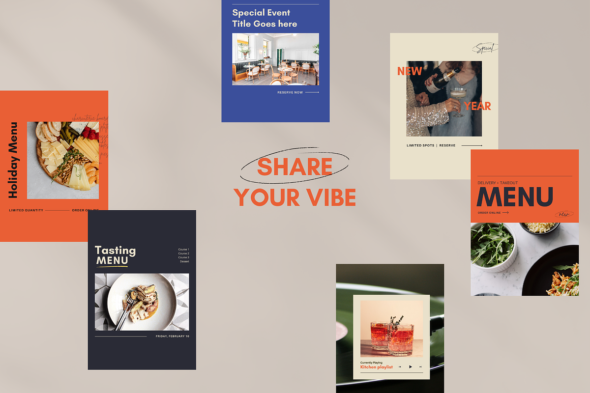 Restaurant Instagram Kit | Canva, a Social Media Template by Rose & Co. (Photo 5 of 8)
