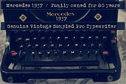 Mercedes1937 - Old Typewriter Font, a Serif Font by the little wonder shop (Thumbnail 5 of 5)