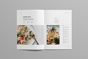 Minimal Cookbook/Recipes Book, a Brochure Template by Meenom Templates (Thumbnail 9 of 14)