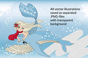 CHRISTMAS MERMAID, a Decorative Illustration by FARAWAYKINGDOM (Thumbnail 2 of 14)