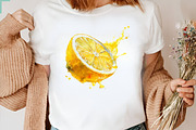 Watercolor Lemon Clipart, an Illustration by CreationArt (Thumbnail 4 of 7)