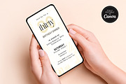 Birthday Dinner Invitation Canva PDF, an Invitation Template by Snapybiz (Thumbnail 6 of 12)