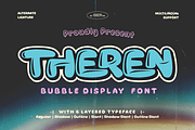 Theren - Bubble Display Font, a Sans Serif Font by twinstd (Thumbnail 1 of 10)