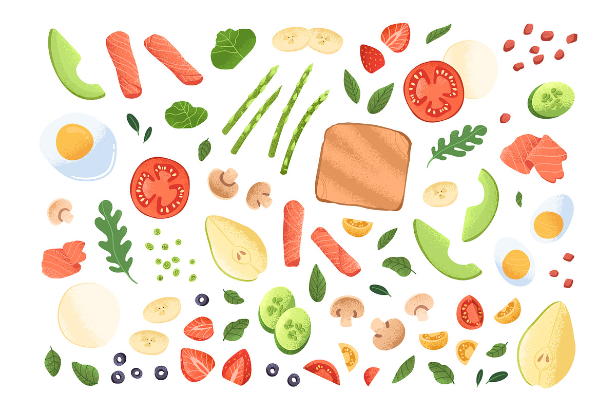 Sandwich constructor, food set, a Food Illustration by Good Studio (Photo 3 of 3)