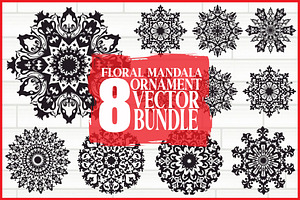 Decorative Mandala Vector Set, an Illustration by hafijul