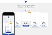 Simple Pricing Page Templates 01, an App Template by DesignBoard (Thumbnail 10 of 13)