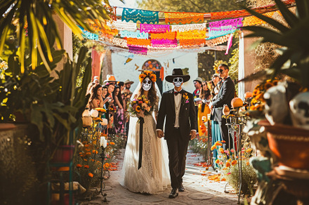 A bride and groom, dressed in weddin, a Photo by Iftikhar Alam