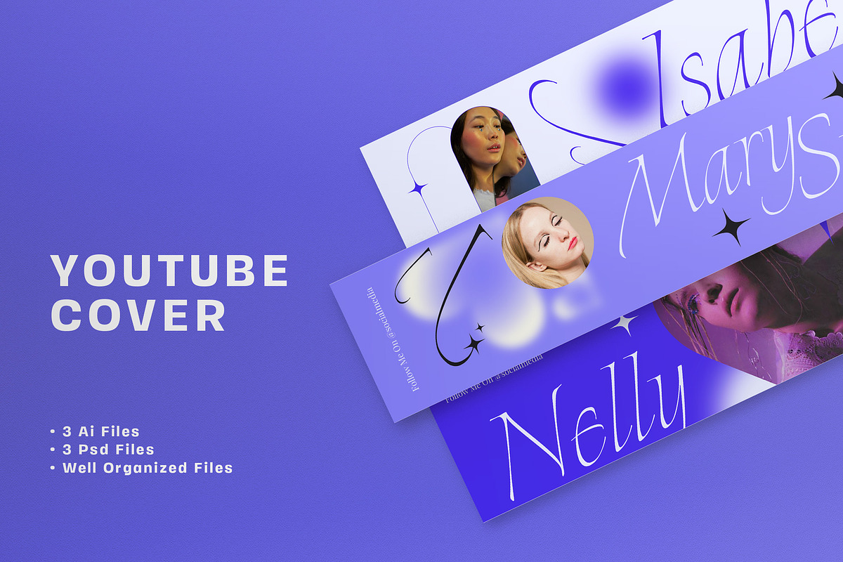 Beauty Vlogger YouTube Cover, a Social Media Template by graphicook (Photo 1 of 3)