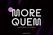 Morequem - Corporate Logo Font, a Sans Serif Font by QR Design Studio (Thumbnail 1 of 7)