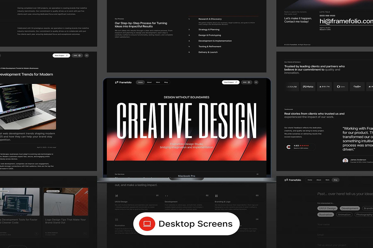 Digital Agency Website UI Kit, an UI Kit Template by Creative Perspective (Photo 7 of 7)