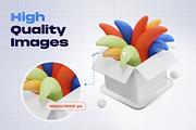 Graphic Design Tools 3D Icon Set, an Object 3D Model by Illustraly Design (Thumbnail 4 of 8)