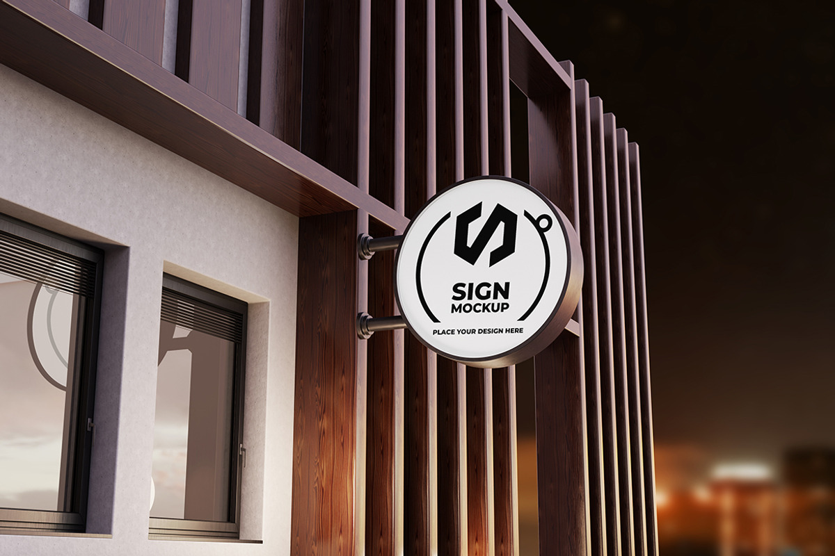 Wall Sign Mockup, a Product Mockup by MrLetters (Photo 5 of 5)