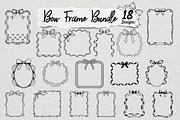Bow Frame SVG PNG Bundle, an Illustration by Actual Pixel (Thumbnail 1 of 19)