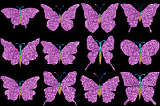 Glitter Butterfly Clipart Png, an Animal Illustration by Forhadx5 (Thumbnail 7 of 8)