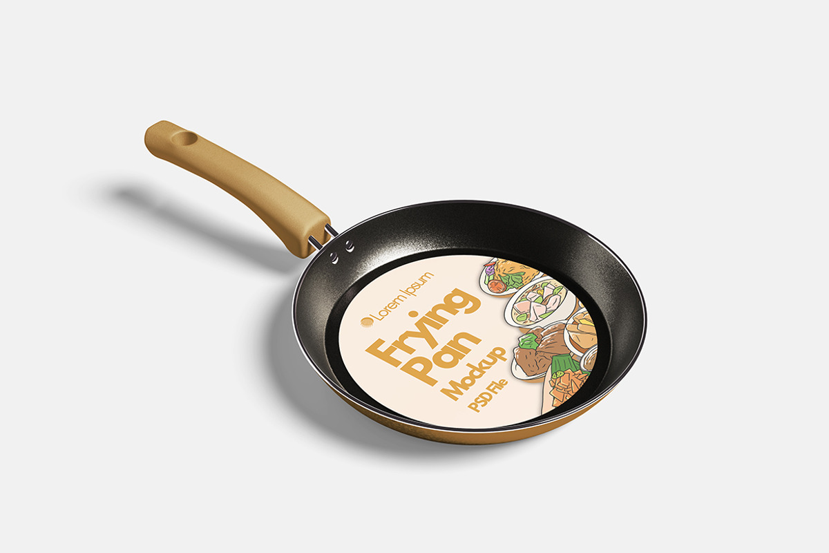 Frying Pan Mockup, a Product Mockup by Indah (Photo 3 of 6)