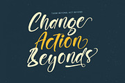 Rekont Laughin Bold Brush Font, a Script Font by stylishtype.co (Thumbnail 7 of 20)
