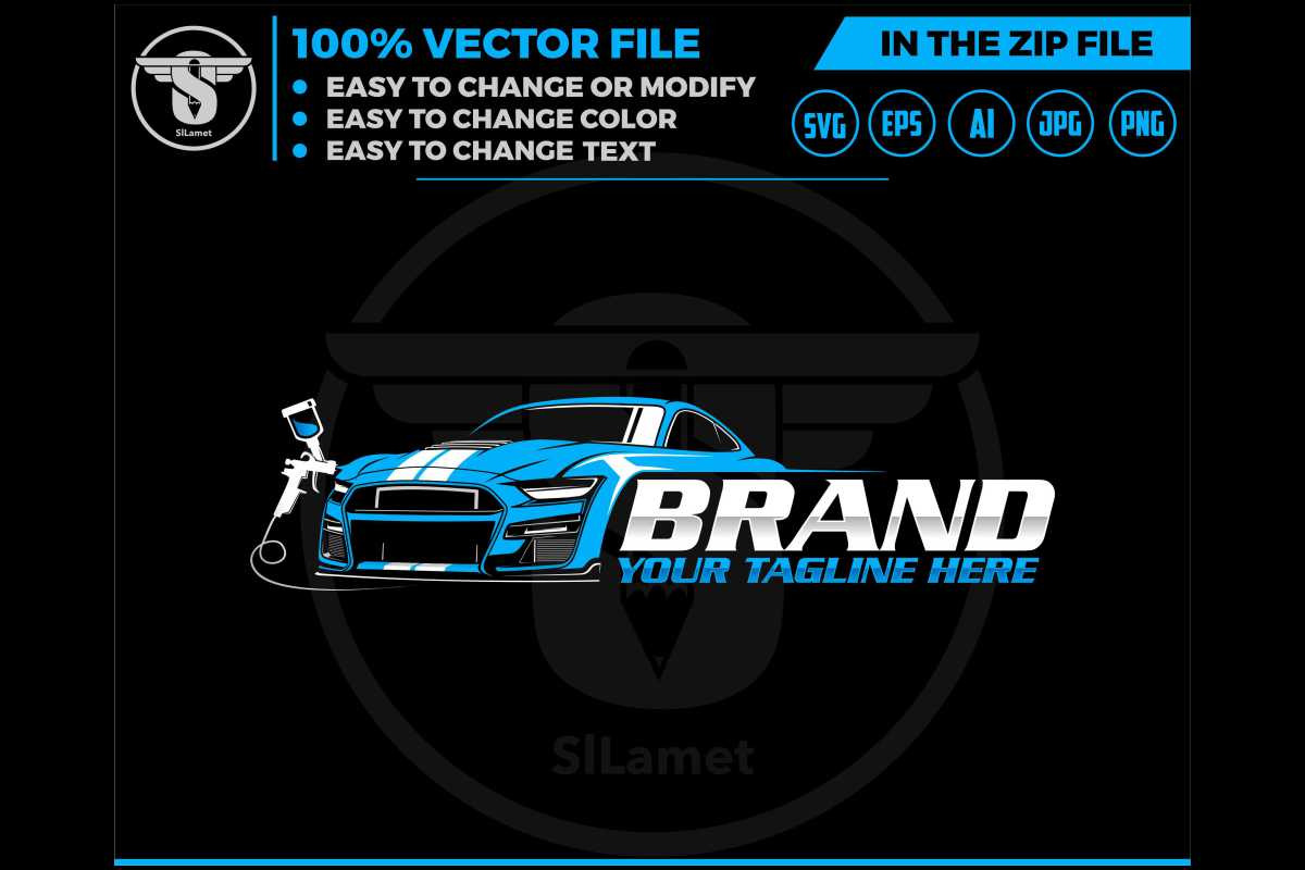 autopaint logo, a Branding & Logo Template by slLametDesigns