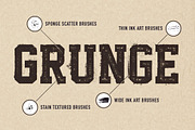 60+ Grunge Brushes for Illustrator, a Brush Add-On by Vecster (Thumbnail 3 of 6)