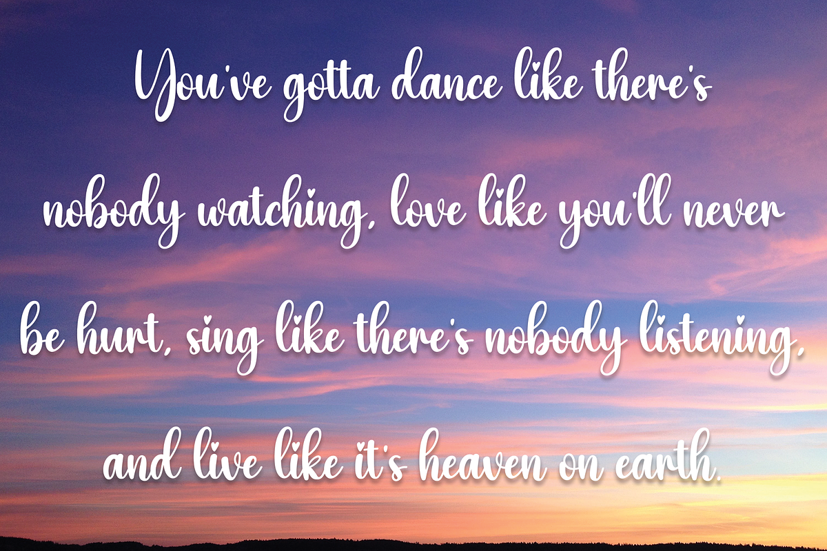 Ballerina | Script Font, a Script Font by Scratchones (Photo 6 of 8)