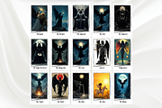 Black Angel Tarot Deck 78 Tarot, a Decorative Illustration by Mugio (Thumbnail 2 of 5)