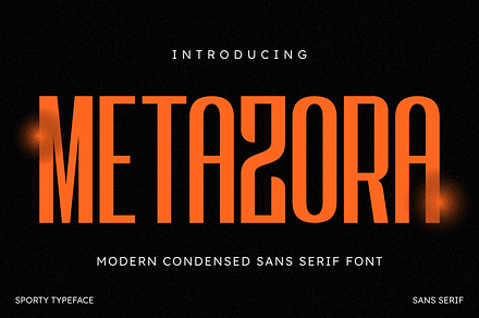 Metazora - Modern Condensed Sans