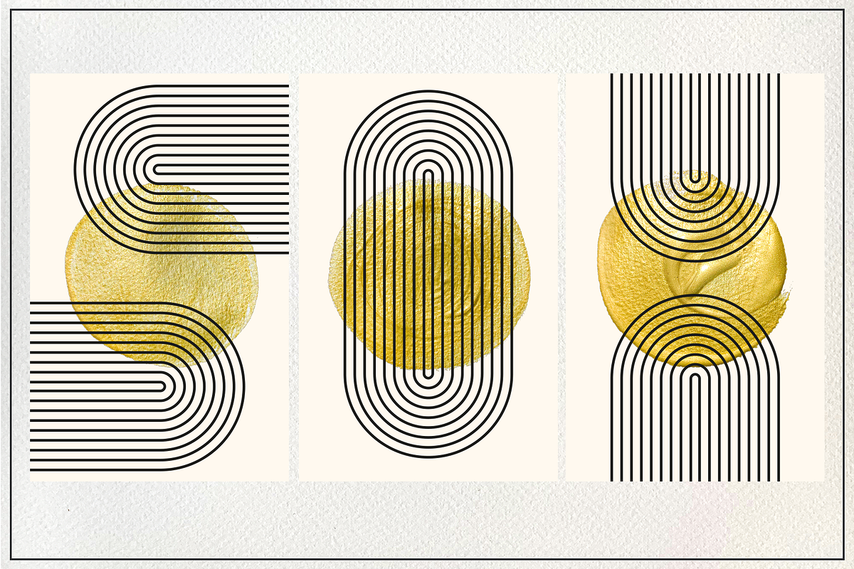 Golden | Acrylic Brush Strokes, an Object Graphic by Kandella's Art (Photo 2 of 10)
