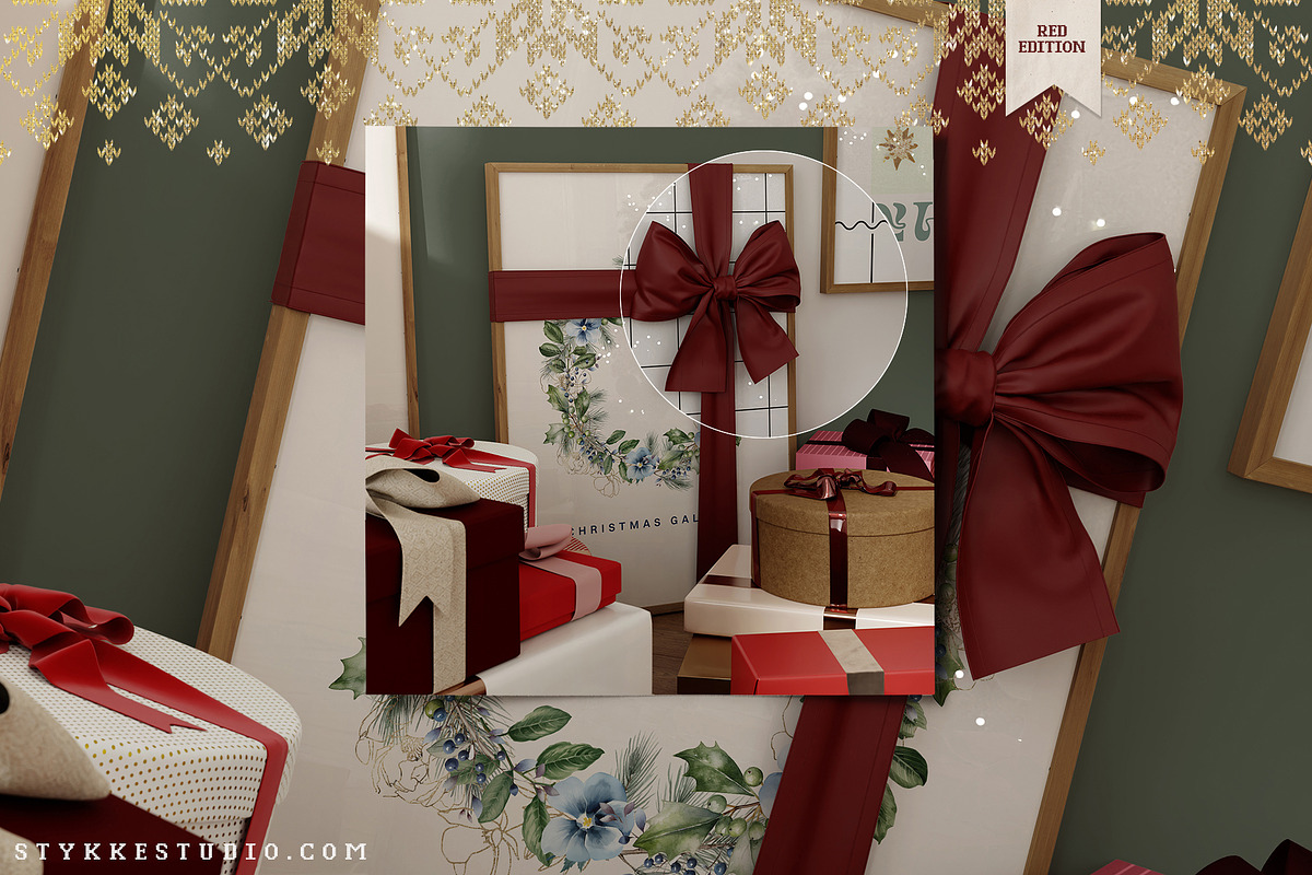 Christmas Mockup Gallery Wall, a Household Mockup by Stykke Studio (Photo 3 of 7)
