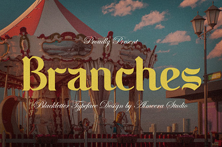 Branches | Blackletter Font, a Blackletter Font by Almeera Std