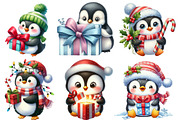 Christmas Penguin clipart, an Illustration by Designworld (Thumbnail 4 of 6)