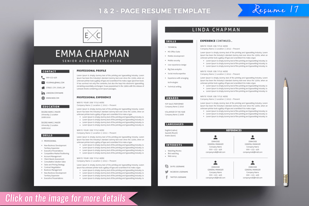 Resume/CV Mega Bundle, a Resume Template by A1RESUME (Photo 5 of 21)
