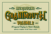 Grantmouth Vol.2 + Extras, a Font by Graptail (Thumbnail 1 of 9)
