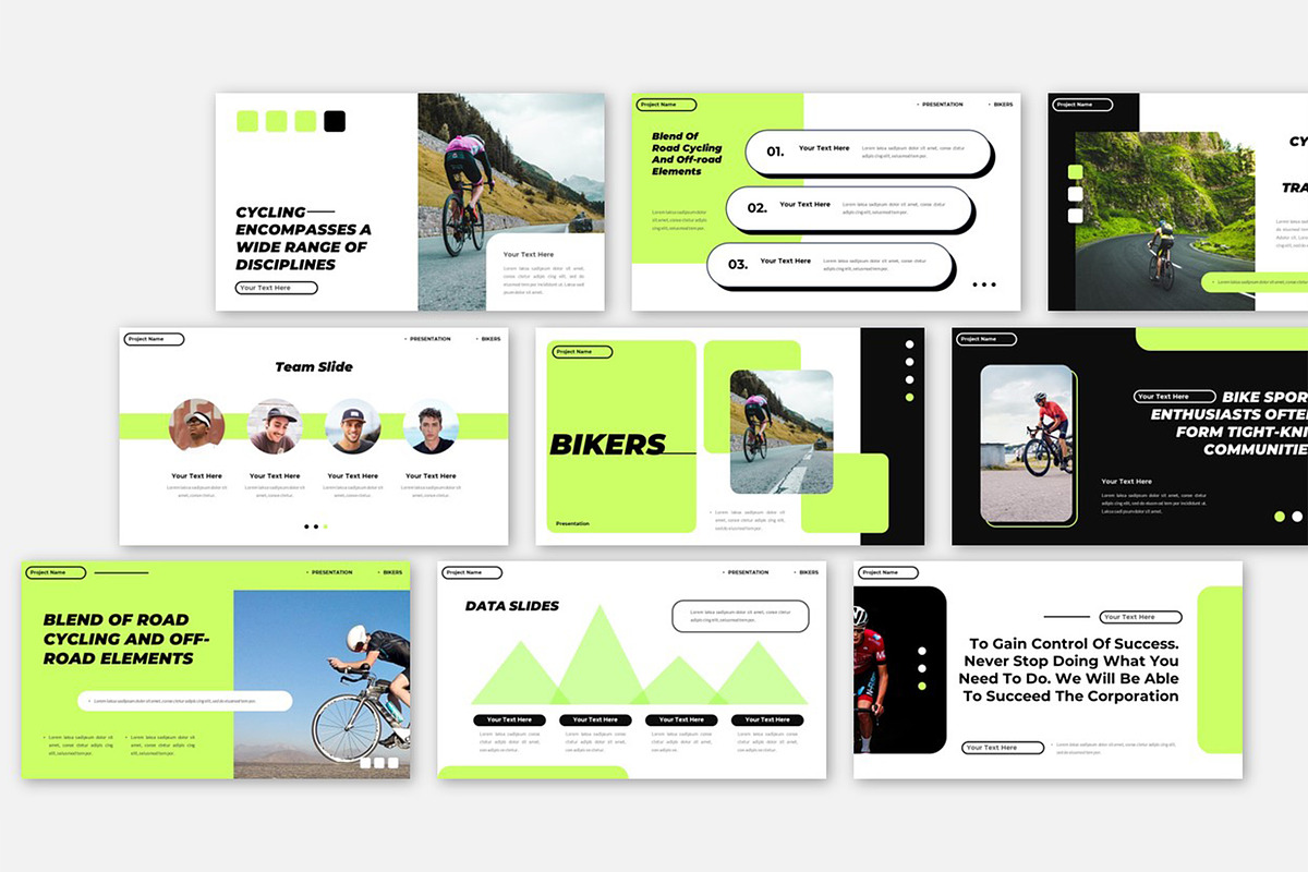 Bikers Sport Community Powerpoint, a Presentation Template by Robs Daily Design (Photo 6 of 9)
