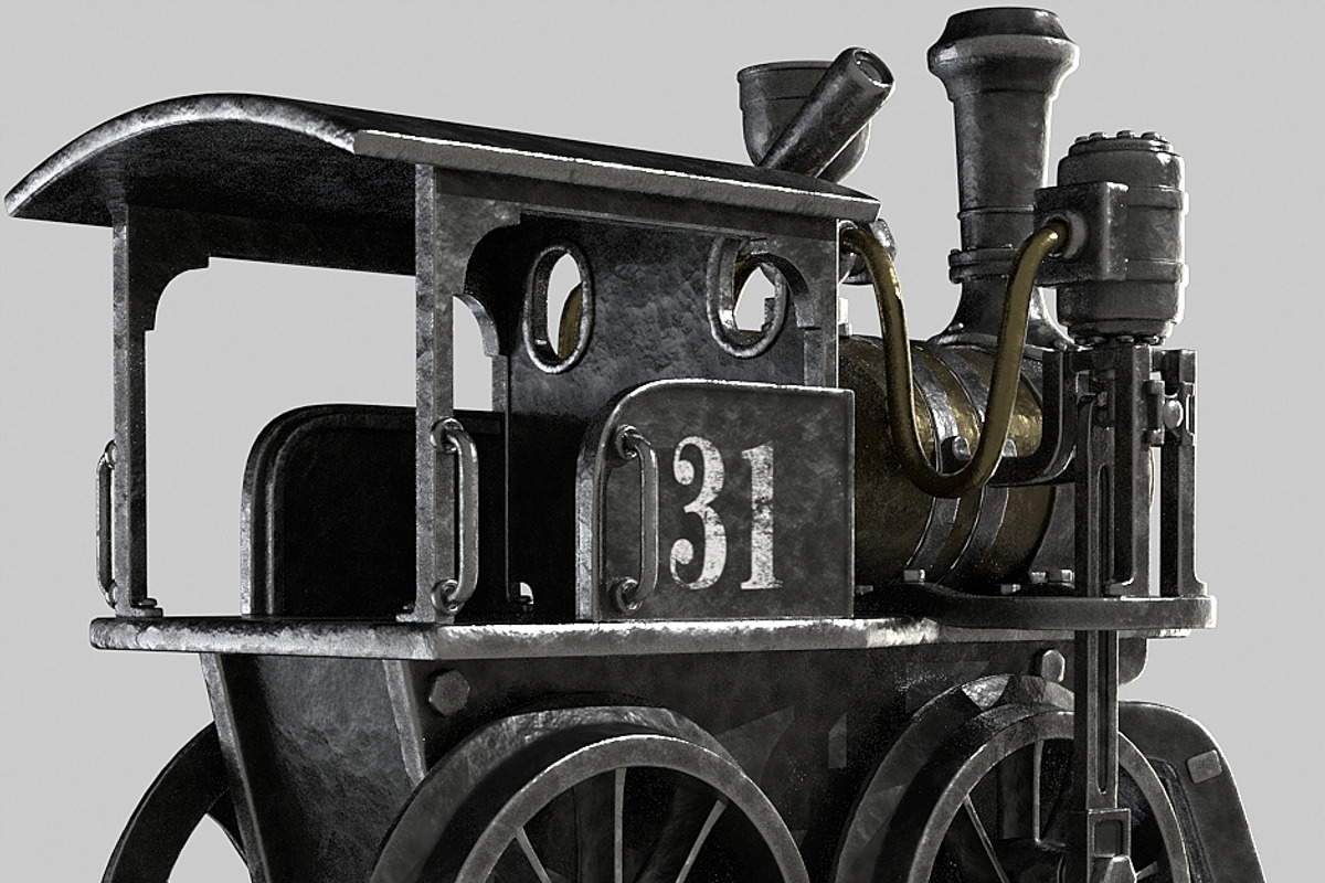 Toy train, a Cars & Vehicle 3D Model by happy brush (Photo 2 of 5)