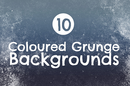 10 Coloured Grunge Backgrounds