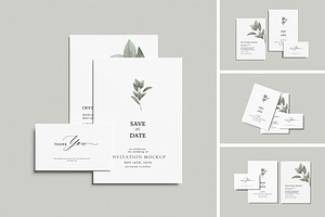 High Quality Invitation Mockup, an Advertising Mockup by swsi-studio