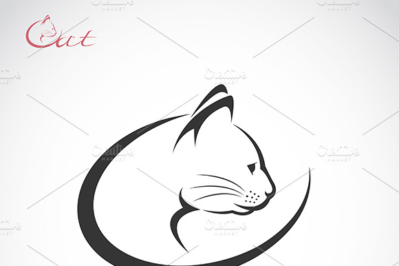 Vector Of A Cat Head Design. Pet.