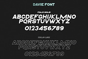 Davie || Powerful Font Family, a Sans Serif Font by Analogous (Thumbnail 12 of 15)
