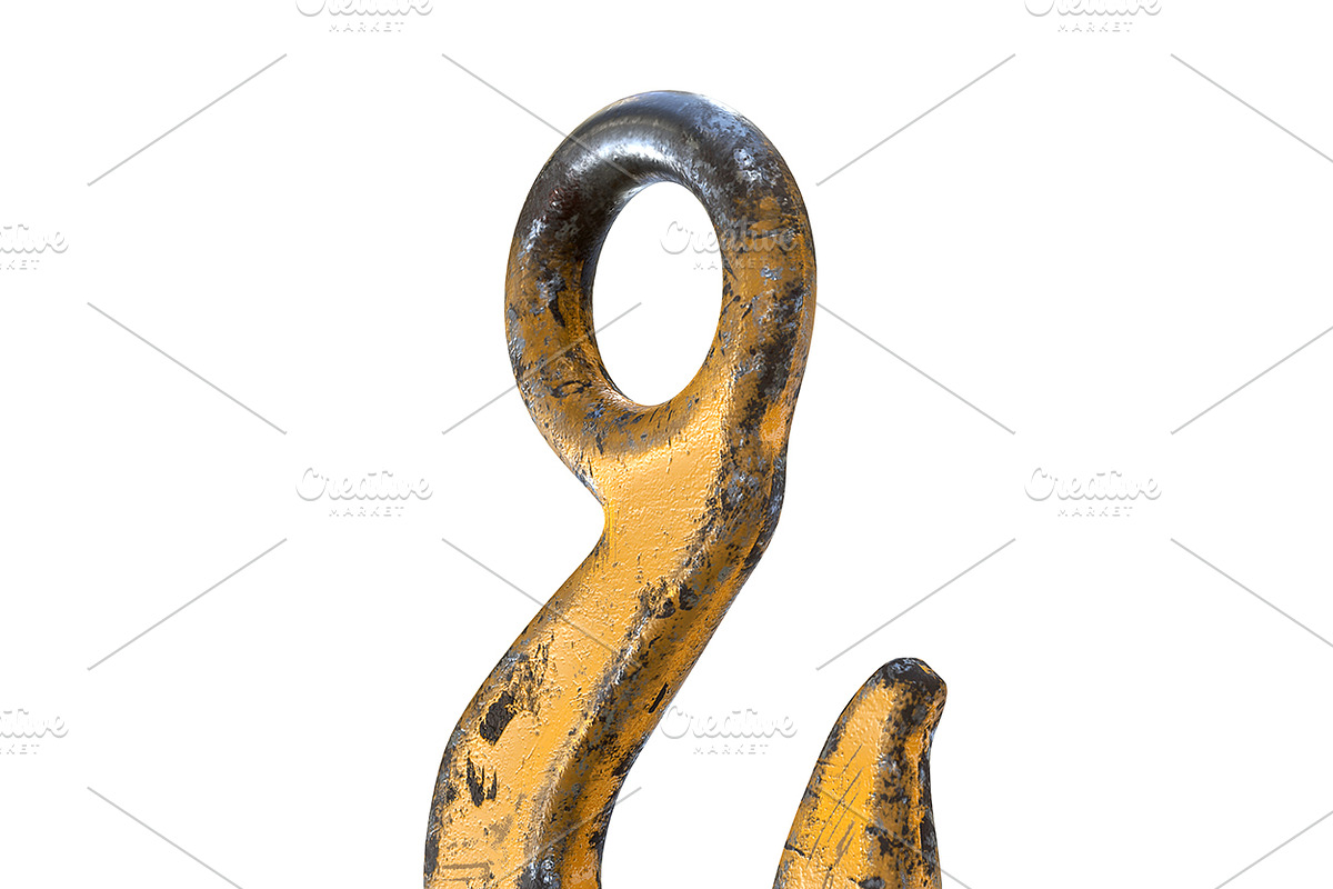 3D set of Used lifting crane hooks, an Object 3D Model by Vitamin (Photo 5 of 6)