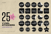 Vinyl stickers mockups, a Stationery Template by Mocku (Thumbnail 4 of 13)